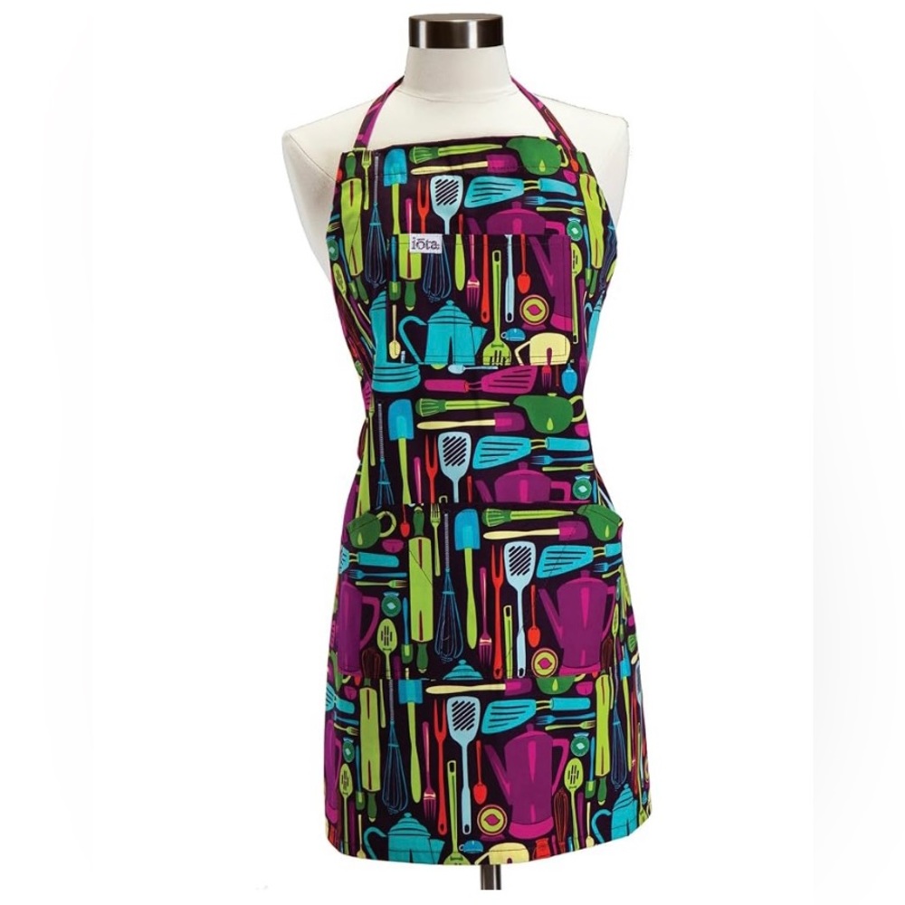 NWOT- Iota 100-Percent Cotton Kitchen Apron